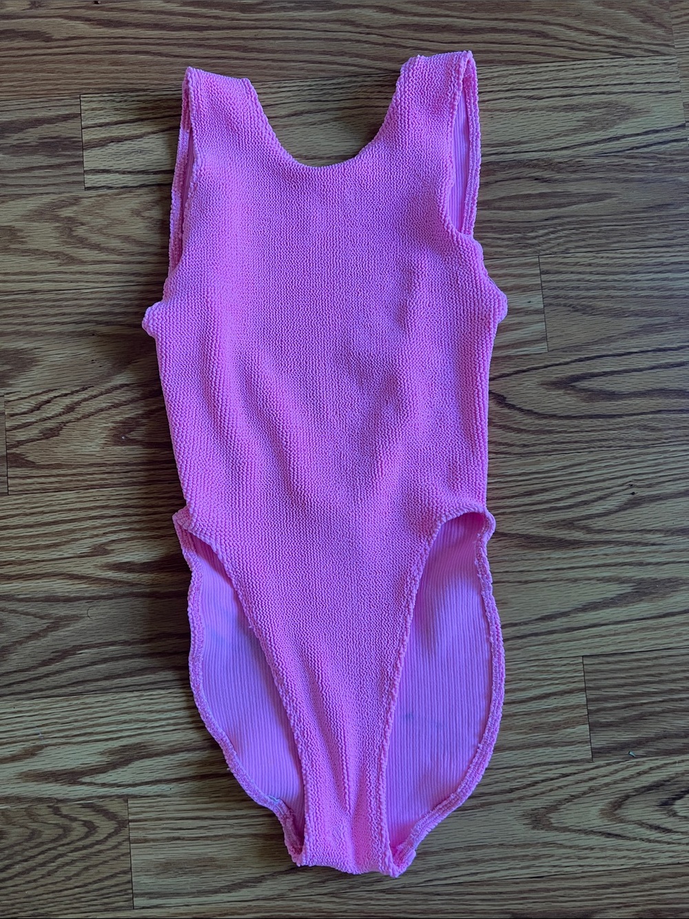 ASOS Pink Textured One-Piece Swimsuit